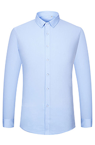 液氨免烫员工长袖衬衫定制